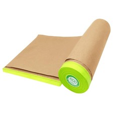 Pre-Taped Masking Paper-24 inch x 50 feet Automotive Paint Masking Paper, Pai...