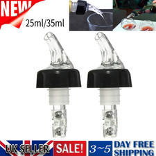 1-6pcs Quick Shot Pourer Optic Spirit Measure Bar Bottle Pourers Drink Cocktail