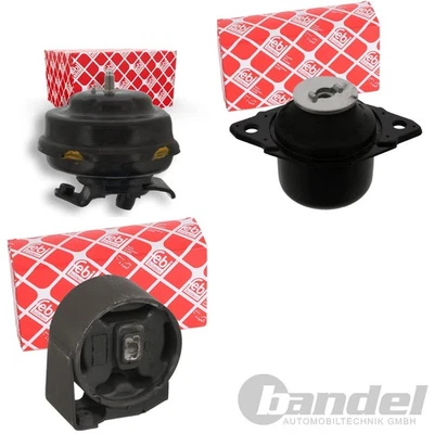 3x FEBI SUPPORT MOTEUR pour VW GOLF 2 GTI 16V 1.6 1.8i Boîte Manuelle JETTA 2 - Photo 1/4