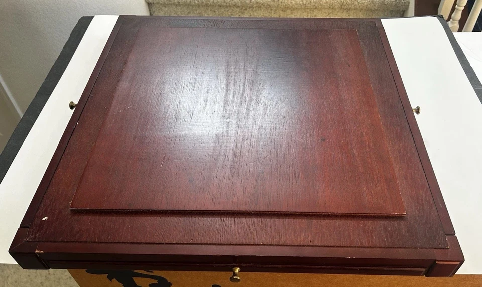 Vintage Franklin Mint Monopoly Collector's Edition Wood Player Drawers - Image 3 of 4