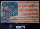 Civil War Patriotic - Ex Rare Eagle & Banner on Rock Allover Flag Design