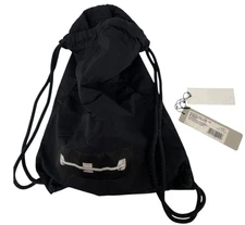 Rick Owens DU18F7404 MUE14 Uni Drawstring Backpack Adjustable Strap Black NWT