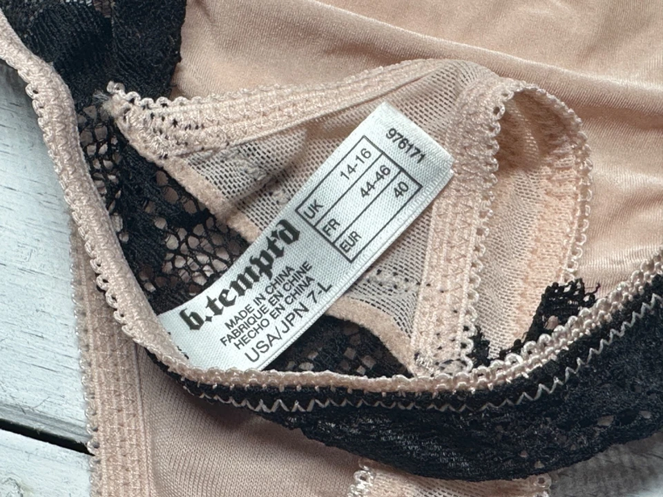 Новый с Ярлыками BTEMPTD btempt'd коричневый с черным кружевом стринги трусики женщин большой - Изображение 3 из 4