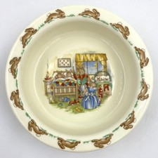 Royal Doulton Bunnykins Childs Bowl English Fine Bone China Bedtime Stories