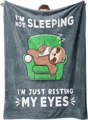 Funny Birthday Gifts for Men, I'M Not Sleeping Blanket, Dad Grandpa Husband Birt
