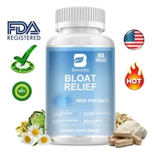 Bloat & Gas Probiotics Capsules Digestive Enzyme Gut Health Supplements