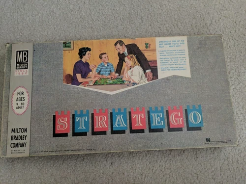 Vintage 1962 Milton Bradley STRATEGO Strategy Board Game 100% Complete GC