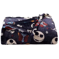 NEW Disney Blanket 60”x72” Jack Skellington Nightmare Oversized Before Christmas