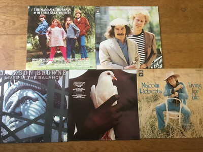 70er 70s [5 LP Vinyl] Malcolm Roberts  Santana Simon & Garfunkel Mamas & Papas