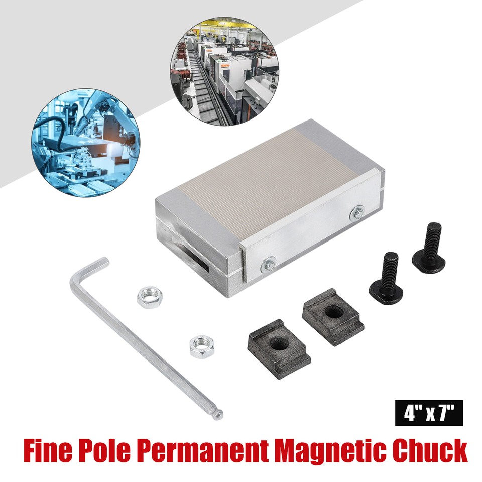 4" x 7" Fine Pole Permanent Chuck Machining Workholding