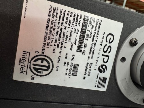 ESP EnVision EV-20830-L630-GNS Surge Protector/Noise Filter/Power Monitor - Picture 3 of 7