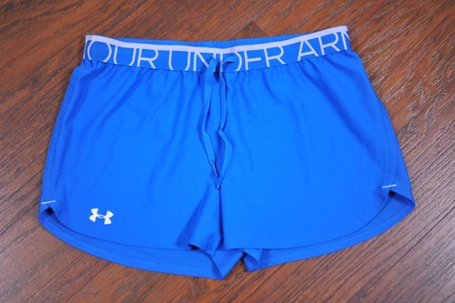Under Armour 3" Play Up Shorts Blue Women's Medium M