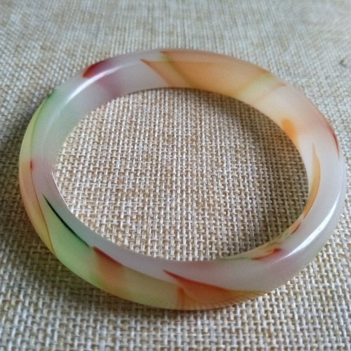 61.7mm Hand Carved Jade Bangle Chinese jade Bangle bracelet and Gift added