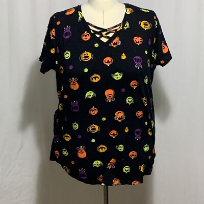 Torrid Tee Shirt Pixar Toy Story Monsters Inc. Up Wall-E Halloween Plus 2 18 20