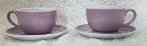 Dibbern Solid Color 4teilig Espressotassen 0,1l + Untertassen lila - Bild 3 von 3