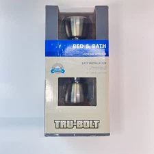 Tru Bolt Bed and Bath Locking Interior Door Knob Mechanical Antique Finish