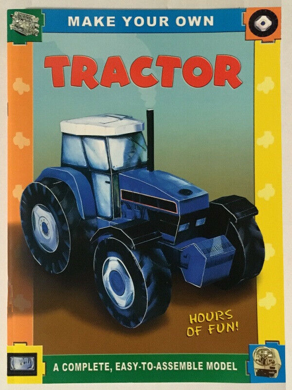 Paper model construction kit - Tractor
