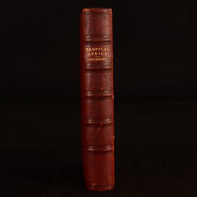 1891 Tropical Africa by Henry Drummond Folding Map Illustrated