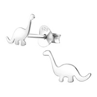 Dino Ohrringe 925 Silber - Kinder MäDchen Damen Dinosaurier Ohrstecker Schmuck