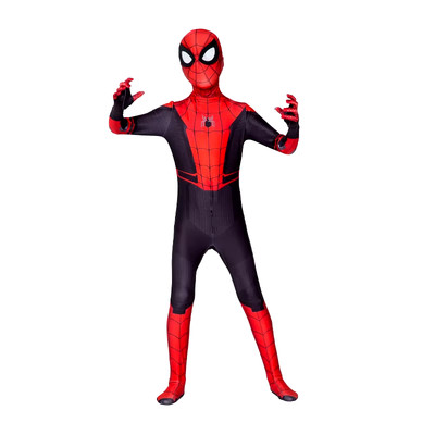 Boys Girls Spiderman Costume Superhero Jumpsuit Miles Morales Spider-Man Cosplay