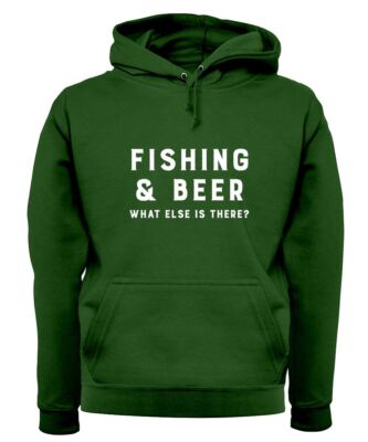 Fishing And Beer What Else Is There? - Adult Hoodie / Sweater - Fish Angling Rod
