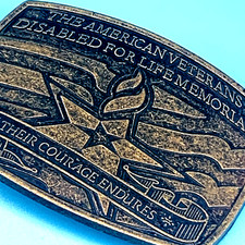 American Veterans Disabled for Life Memorial Courage Endures 2007 Sponsor Buckle
