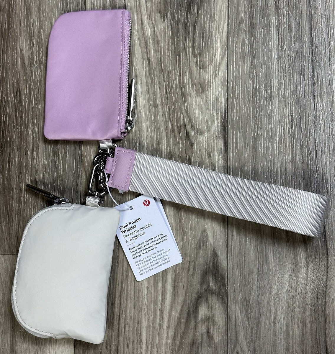 Lululemon Dual Pouch Wristlet One Size WHTO/PKPI 77993 | eBay