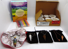 Chakra Wisdom Oracle Cards With Candles  Pendulums