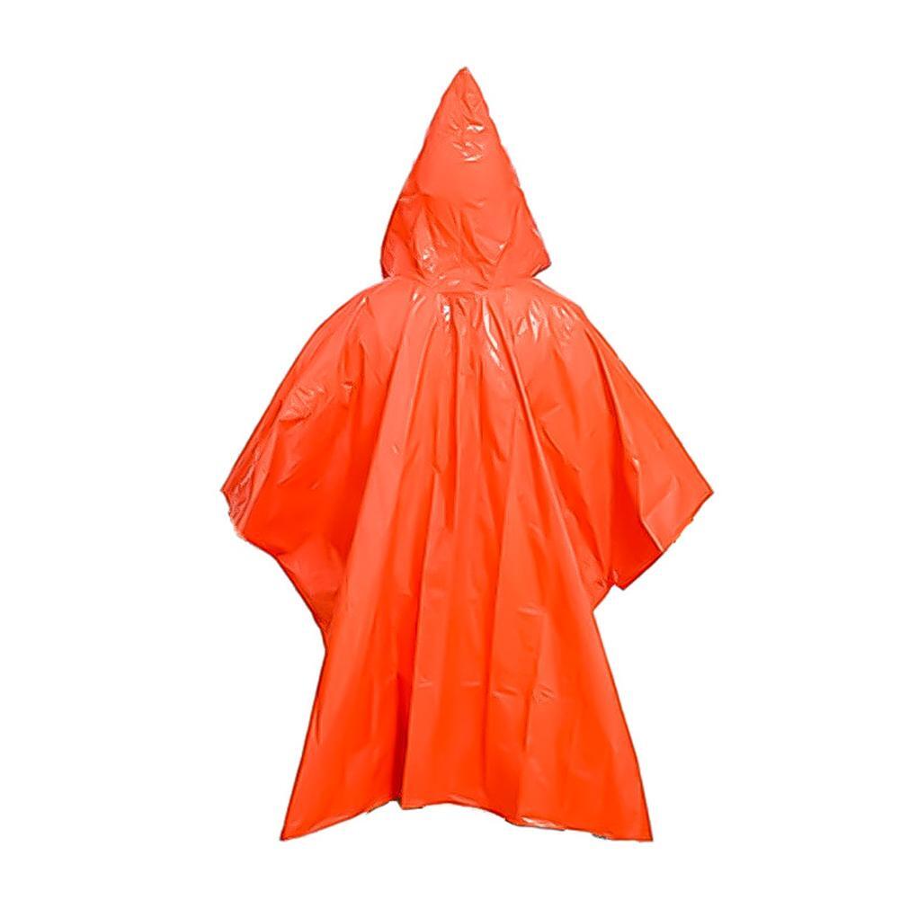Emergency Raincoat Rain Poncho Thermal Blanket Outdoor Survival Camping