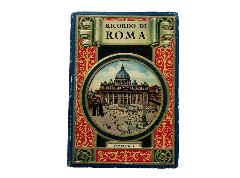 Ricordo Di Roma Souvenir Foldout Cards Rome Italy Part 1 Hardcover