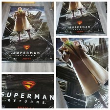 Superman Returns Cinema Banner Promo 227cm X 142cm Giant Cinema Vinyl Dc Comics
