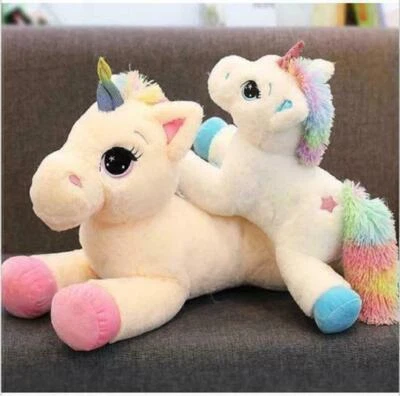 MARKENLOS Niedliche Plüsch Einhorn Gefüllt Weiches Kuscheltier Kissen Geschenk Für Kinder