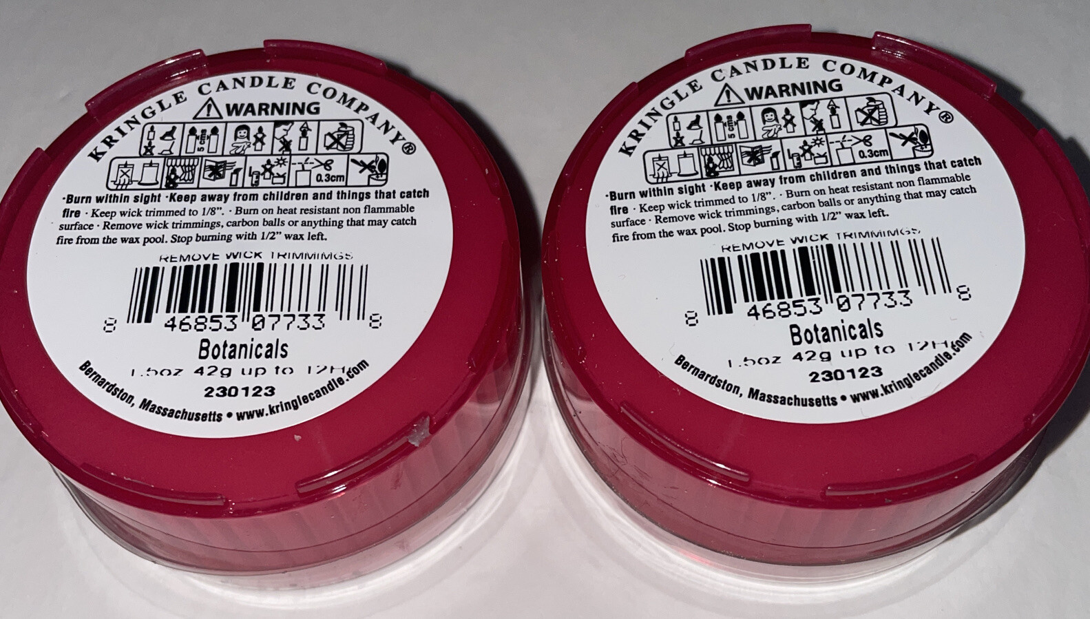 2 Kringle Candle BOTANICALS Daylight Candles 1.25 oz Each eBay