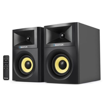 SW205 4” 80W Powered Bookshelf Speakers Active Near Field