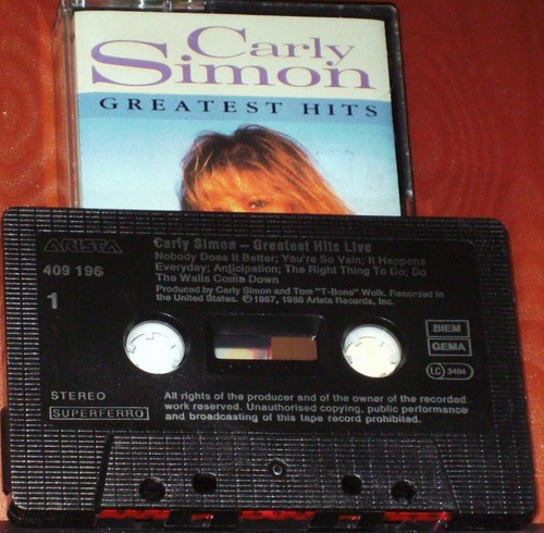 Carly Simon Greatest Hits Live CASSETTE ALBUM Pop Blues Rock Soft Rock Soul - Picture 2 of 9