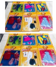 Ultra Raro Patrón Moda Fantasía Conjunto De Colección Mattel Barbie Muñeca Ropa 12 No