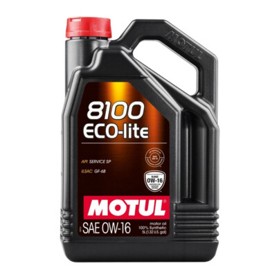 Motul 8100 Eco-Lite 0W-16 100% Synthetic 5L Engine Oil 110379