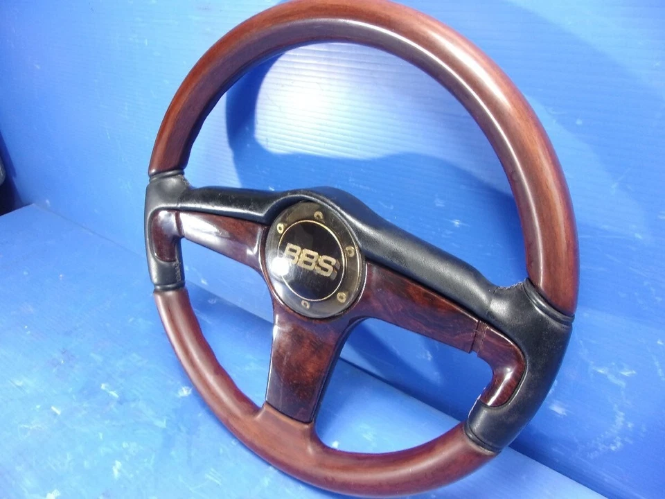 BBS Italvolanti Leder lenkrad Wood Leather Steering Wheel 365mm - Image 3 of 4