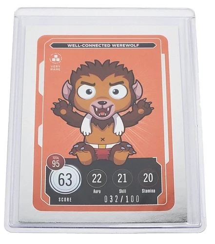 WELL-CONNECTED WEREWOLF  VeeFriends Compete And Collect Card 032/100 VERY RARE
