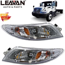 Headlights Pair For 2002-2019 International Truck 4100 4200 4300 4400 8500 8600
