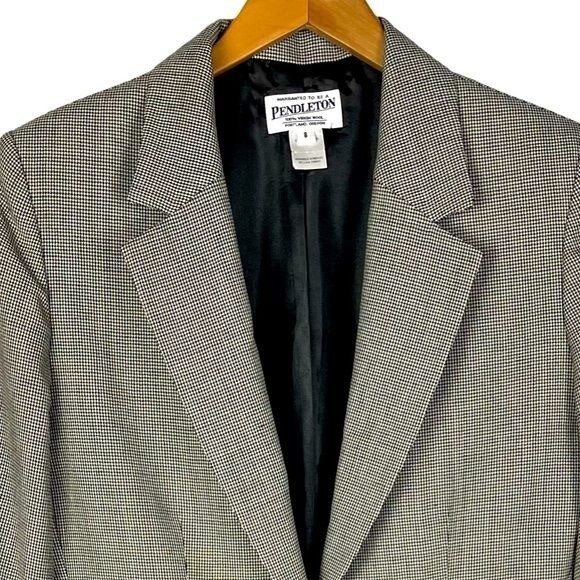 Pendleton One button Short Houndstooth Lightweigh… - image 2