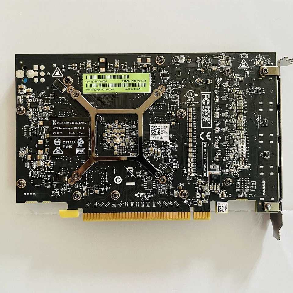 *NEW* AMD ATI Radeon PRO WX 5100 8GB GDDR5 PCI-E Quad Display-Port Video Card - Image 3 of 4