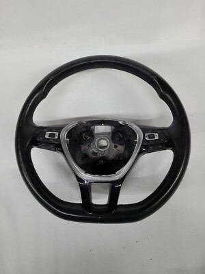 2014-2018 Volkswagen VW Jetta Black Vinyl Steering Wheel Used OEM 5C0419091