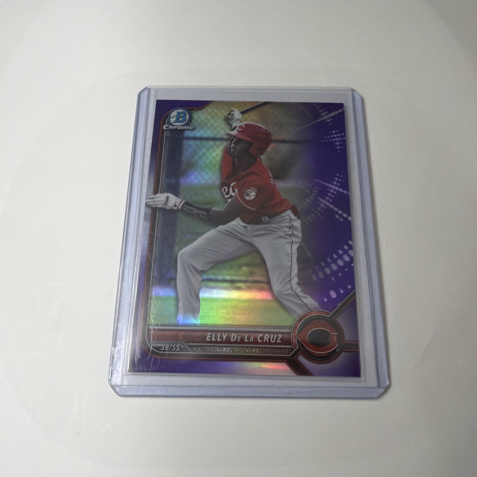 2022 Bowman Chrome - Prospects Elly De La Cruz #BCP-224 Purple Refractor /250 