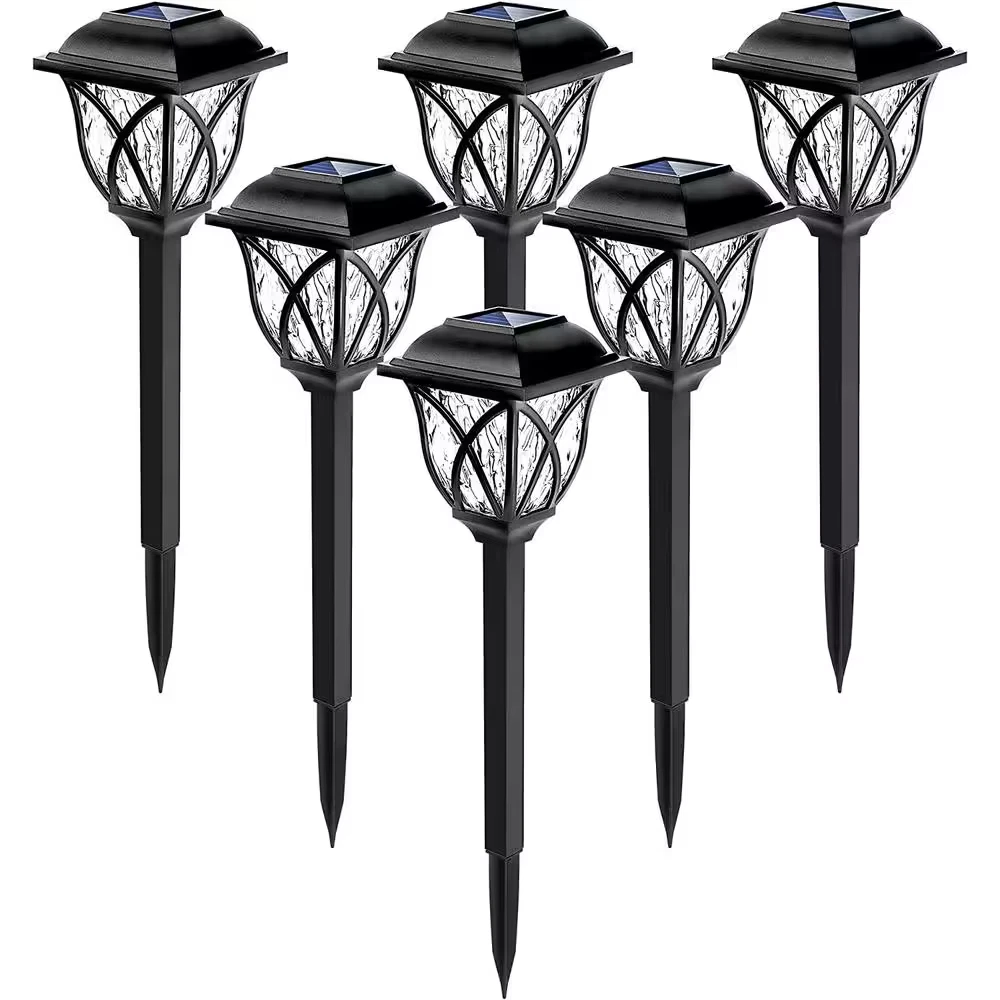 Outdoor Solar Lights, LED Solar Garden Lights, Decorative Solar Lights (6-Pack)