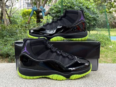 Air jordan 11 Black Green PURPLE men free shipping 🌟 | eBay