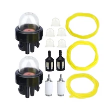 High Performance PVC Fuel Line Kit with 5 Primer Bulbs, 2 Snap,In Bulbs, 2 Fuel