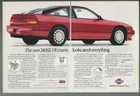 1989 NISSAN 240SX 2-page advertisement, Nissan print ad, red 240 SX