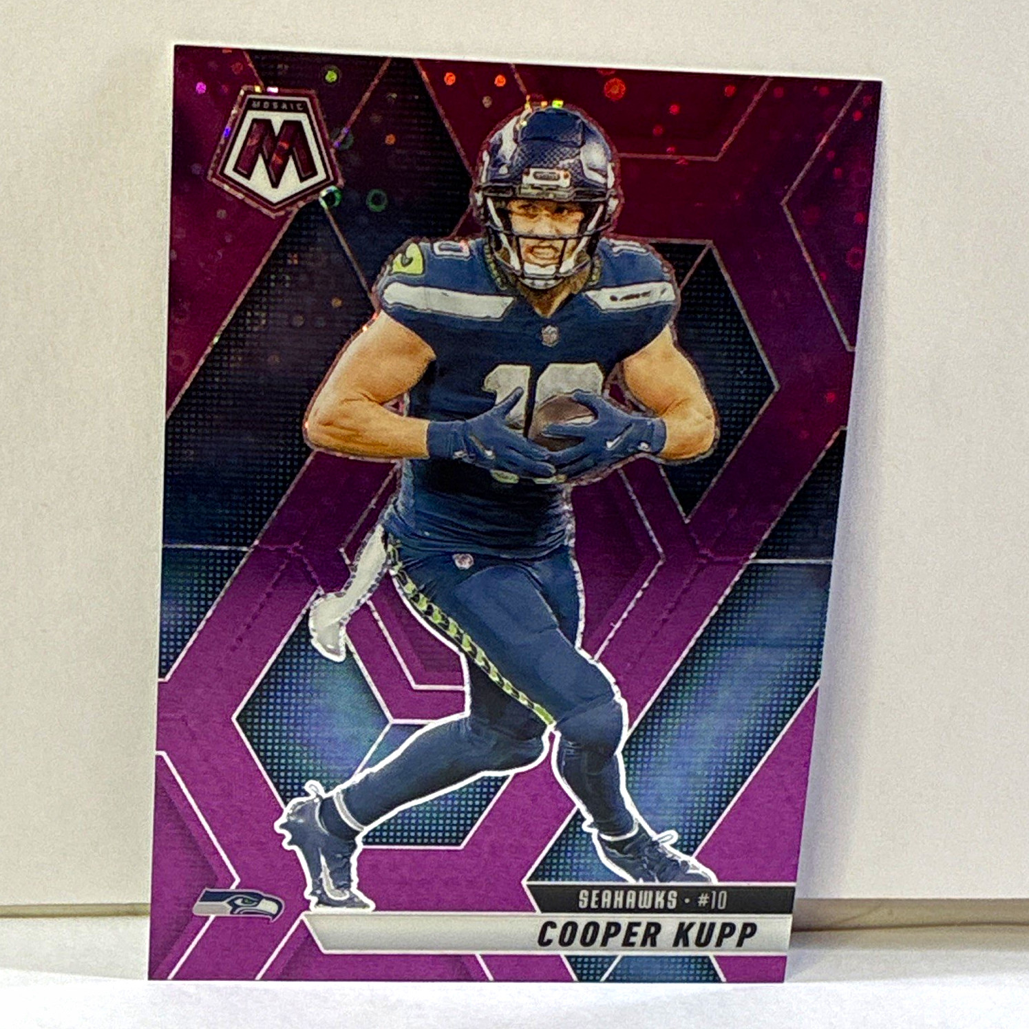 Panini 2025 Mosaic Cooper Kupp Seattle Seahawks #60 No Huddle Purple /50