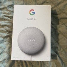 Google Nest Mini 2nd Generation Smart Speaker Chalk - NEW & SEALED